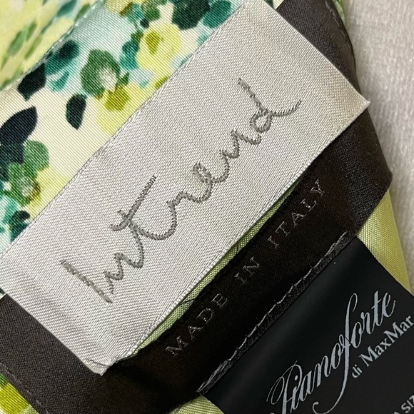 Intend Pianoforte di MaxMara Green Floral Dress - Italian Made, Sz 8 - Picture 9 of 10
